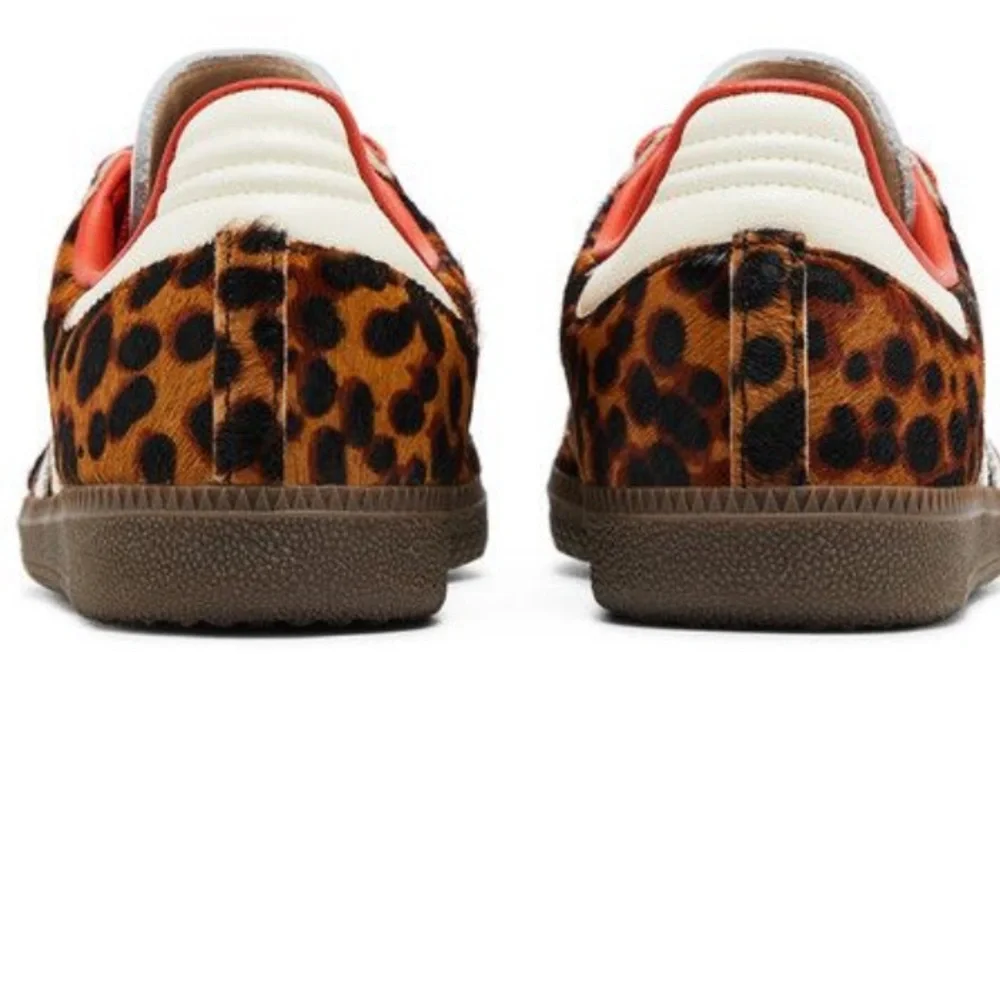 Adidas Samba Cheetah Print Sneakers with Red Highlights - Picture 2 of 2